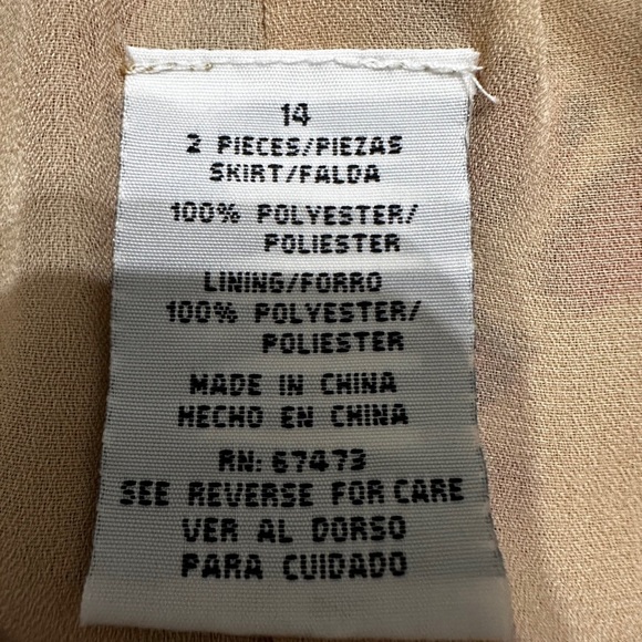 🛍️Polyester floral skirt with lining Size 14 - Picture 8 of 9